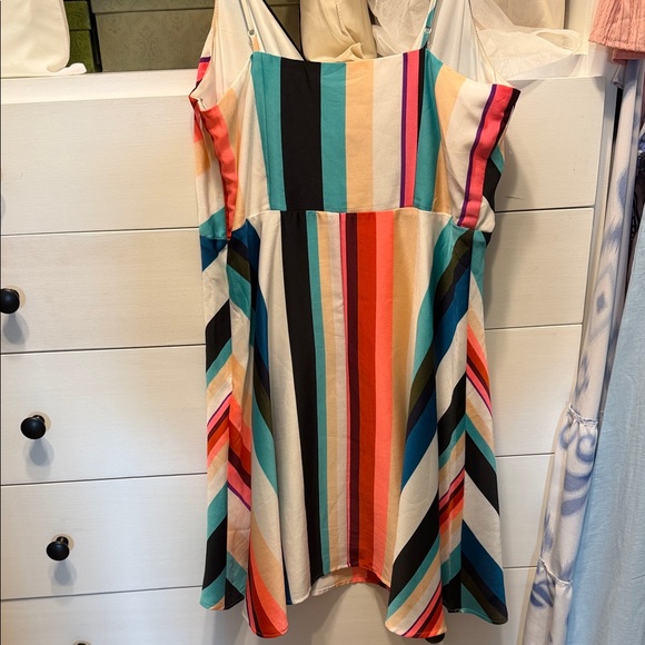 Express Multicolor Striped Mini Dress - Picture 2 of 2